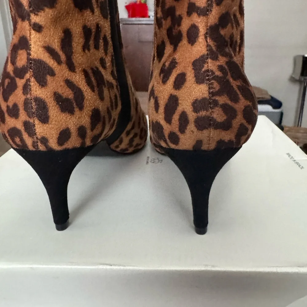 Ann Taylor Animal Print Ankle Booties - Picture 4 of 8